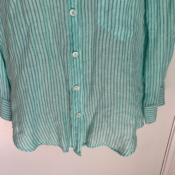 Weekend Max Mara linen striped button down - Picture 4 of 8